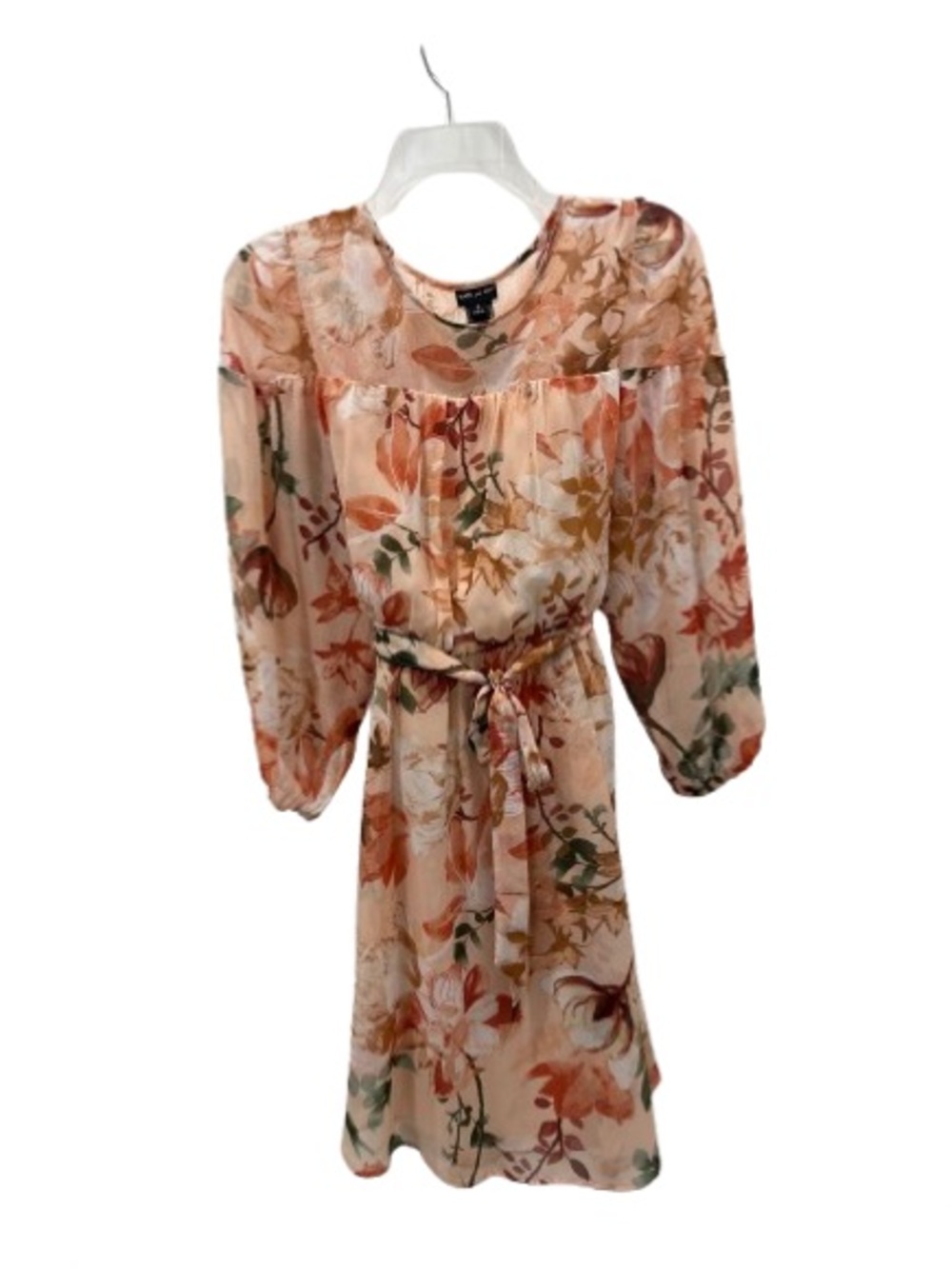 Kate & Lily Size 8 Floral Long Sleeve Midi Dress | Like New - Picture 2 of 3